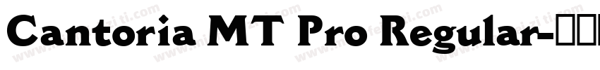 Cantoria MT Pro Regular字体转换